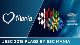 Flags JESC 2018 by ESC Mania // Design // Junior Eurovision // ESC Mania