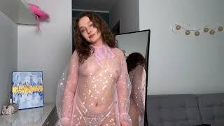 Try On Haul Transparent Pink Blouse