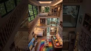 Dream Loft for Two on a Rainy Day ️ | Cozy Apartment Aesthetic#naturelovers #ytstudio