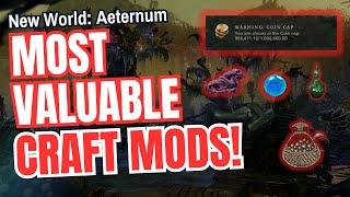 New World Aeternum: MOST VALUABLE Craft Mods! (Easy Gold)