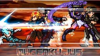 Jotaro & Deku MG9 vs Josuke & Rengoku MG9 ANIME MUGEN JUS