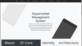 Full C# Project: Supermarket Management System | ASP.NET Core Blazor, EF Core, SQL Server, Identity