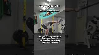 Tight shoulders? Try adding this mobility exercise to your warm up! #dryland #swimming