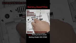 Command Panel Battery Dead/Missing#diy #adt #security #adtsecurity #homesecurity #homesecuritysystem