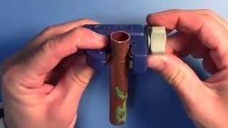 How to cut copper tube with a  pipe cutter tool