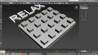 3DS MAX Модификаторы Relax