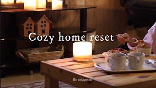 Resetting every corner of my home for a change🪑🪴 declutter, redecorate, Baking, cozy winter vlog