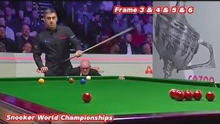 Snooker World Championships Ronnie O’Sullivan VS Jackson Page ( Frame 3 & 4 & 5 & 6 )