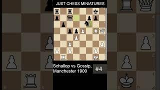 Emil Schallopp defeats George Gossip with the Mayet's checkmate #chess