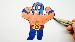 How to Draw El Primo From Brawl Stars