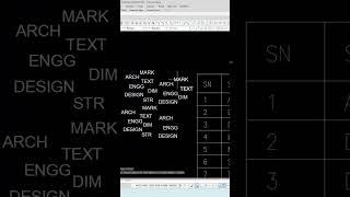 Text into table Auto CAD #architecture #civilengineering #autocad #cadtipstricks