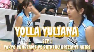 Pertandingan Ke Dua Yolla Yuliana || Tokyo Sunbeams Vs Shinshu Briliant Aries || Set 1