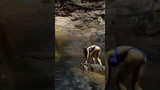 Camping in the jungle, found a swimming hole #camping