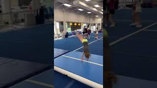 The last girl did 12 back handsprings!  #cheer #tumbling #challenge