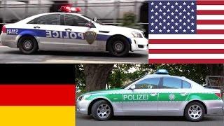 American Police Cars VS German Police Cars