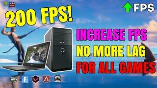 Boost Your FPS & Fix LAG in ALL Games Instantly! FOR LOW END PCs & LAPTOPS (2020)