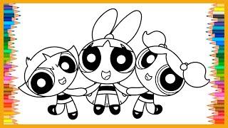 Coloring The Powerpuff Girls Friends | How To Color, Easy Coloring, Drawing & Painting