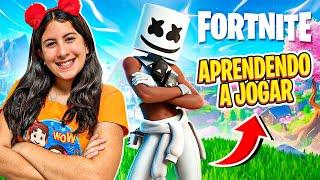 Maria Clara aprendendo a jogar FORTNITE - Maria Clara e JP Games