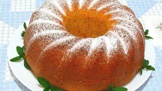 Orange Cake (Pie) Delicate Fragrant Very Delicious Recipe.