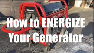 Energizing your generator