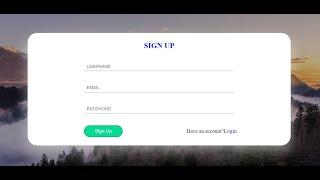 Sign up page using only html and css || Animated sign up form