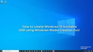 How To Create Windows 10 Bootable USB Using Windows Media Creation Tool | 2020