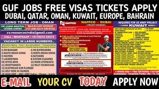 Free Gulf Jobs Vacancy For Freshers, Dubai Naffco Company Jobs, Oman Packing Jobs, Kuwait Us Jobs