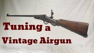 Tuning a vintage airgun Britannia Supertarget antique bullpup springer spring piston air rifle tune