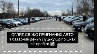 ОГЛЯД СВІЖО ПРИГНАНИХ АВТО в базарний день у Луцьку що по цінах які пробіги️