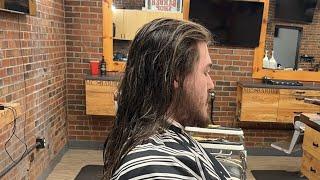 MC Barber is live! 2 1/2 years no haircut part 1 hair cut!!!