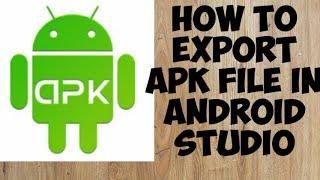 How to export apk file in Android studio By usman software engineer
