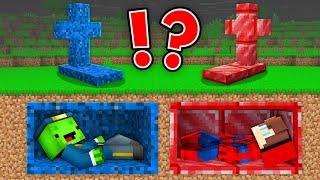 Spider-Man JJ Grave vs Police Mikey Grave  Battle in Minecraft Maizen!