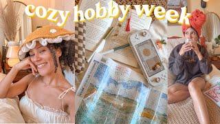 cozy hobby week - gem painting, building sets & reading