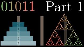 Binary, Hanoi and Sierpinski, part 1