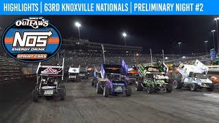 World of Outlaws NOS Energy Drink Sprint Cars | Knoxville Raceway | August 8, 2024 | HIGHLIGHTS