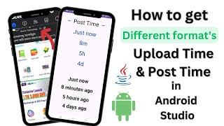 how to get Current Date and Time in Different Formats in Android studio