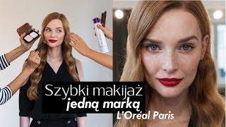 SZYBKI MAKIJAŻ JEDNĄ MARKĄ L’Oréal Paris | CZERWONE USTA