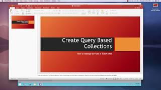 Creating a query based Collection in SCCM