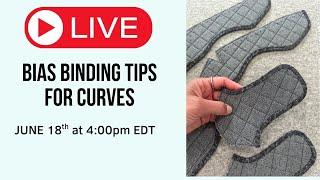 WIP Wednesday #178: Tips for Binding Curves with Bias Tape