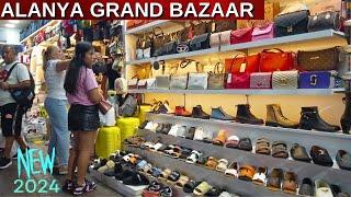 ALANYA GRAND BAZAAR 2024 ALANYA STREET ALANYA ANTALYA TURKEY ANTALYA MARKET TURKEY TRİP 4K VIDEO