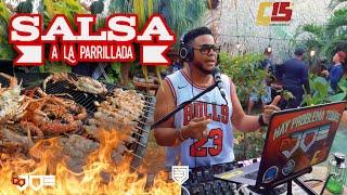 SALSA A LA PARRILLADA DESDE CHALET TROPICAL ( LAS GALERAS SAMANA ) EN VIVO DJ JOE CATADOR (C15) BBQ