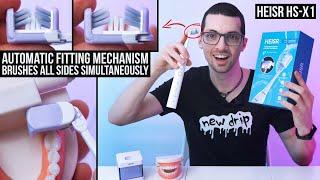 Triple Toothbrush Became REAL! - HEISR HS-X1 3-Sided Toothbrush Review & Test