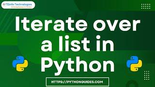 How to Iterate over a list in Python | Python iterate over a list in python