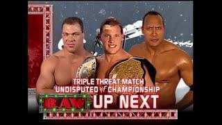 WWF RAW Christmas Eve 2001 Classic RAW Review (Jericho vs Rock vs Angle Undisputed Title)