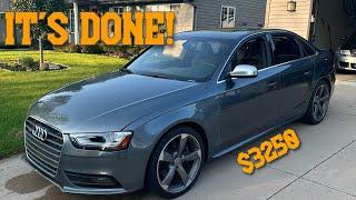 I Bought and Rebuilt a $3000 500hp Audi S4 from Copart || MERCRACING Heat Exchanger Install