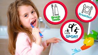 Eva Shows Good Everyday Habits - Brush Your Teeth + more | Eva Bravo Play