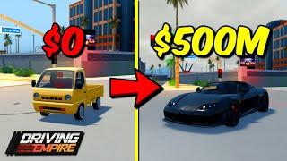 ROBLOX DRIVING EMPIRE GUIDE! (HOW TO GET RICH QUICK IN 2024!)