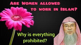 Are Women allowed to work in Islam? Why is everything haram / prohibited in Islam? - Assim al hakeem