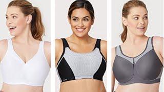 Sports Bra Review │Women's Full Figure No Bounce Plus Size Camisole Wirefree Back Close Sports Bra