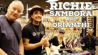 Richie Sambora and Orianthi shops at Norman's Rare Guitars